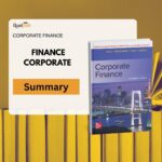 Corporate finance summary with charts and graphs illustrating financial performance and key metrics for the company.
