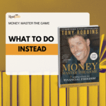 Book cover of "Money: Master the Game" with a focus on financial strategies and alternatives to traditional investing.