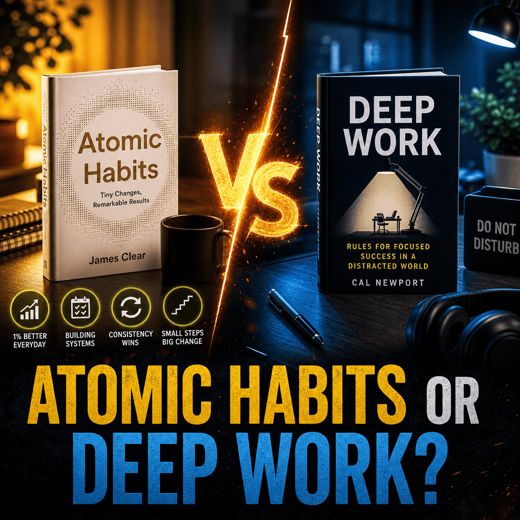 Atomic Habits vs Deep Work